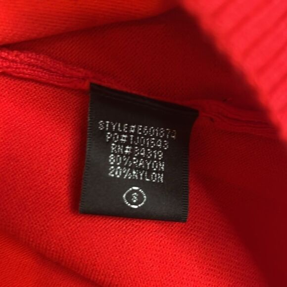 NWT CYRUS KNITS CUTOUT KNIT & Mesh Snowflake Front, Longsleeve Sweater S - Picture 6 of 9